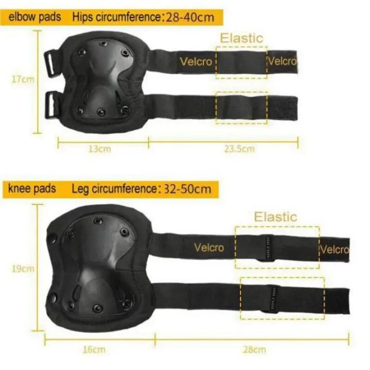 Outdoor%20%20Protective%20Gear%20Set%20Of%204%20Knee%20Pads%20Elbow%20Pads%20For%20Outdoor%20Cycling%20Mountaineering%20And%20Hiking%20Protection%20Sports%20-%20Image%202
