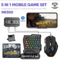 M1 PRO 5 in 1 RGB Mobile Game Keyboard Mouse Combo Pack MK500.