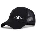 Unisex Mountain Embroidery Breathable Baseball Net Caps Spring and Autumn Outdoor Adjustable Casual Hats Sunscreen Hat.