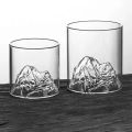 200/300/350ML 3D Mountain Whiskey Glass,Transparent Multipurpose Beer Tea Coffee Cup for Home,3D Landscape Cup for Bar Party.