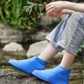 1 Pair Rubber Rain Boot Overshoes For Outdoor Use, Silicone Waterproof Shoe Covers, Rainy Day Shoe Cover, Reusable Non-Slip Rain. 