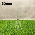 Glass Funnel 60mm 1 to 5 Pcs – Fluted 60° Angle Short Stem – Borosilicate Reusable Funnel for Laboratory, Classroom, Home, Essential Oil, Perfume, and DIY Use. 