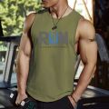 2025 Summer New Trendy Design Printed Sleeveless T-shirt Men's Fitness Training Basketball Tank Top Loose Quick Drying Top.