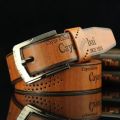 Fashion Luxury Belt For Men PU Leather Belts Metal Pin Buckle High Quality Famous Brand Designer Waist Strap Belts 110cm Length. 