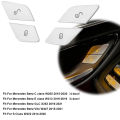 Car Door Lock Unlock Switch Button Decoration Sticker for Mercedes Benz C E S Class GLC W205 W213 X253 Vito W447 W222 Car Access. 