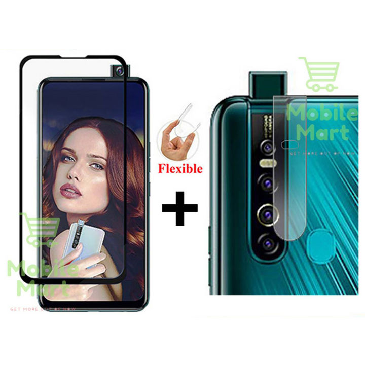 Tecno Camon 15 Pro Screen Protector 9D Tempered Glass + Camera Lens Protector - 2 in 1 Safety Kit