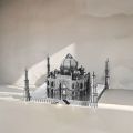 3D Metal Puzzle Architecture Building Model Kit DIY Assemble Jigsaw Toys For Adults Home Decor . 