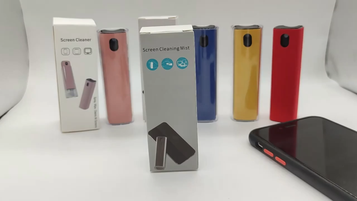 (TC)Screen cleaning care without scratches 2 In 1 Phone Screen Cleaner Spray Computer Phone Screen Dust Removal Tool Good effect and easy to use