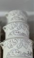 3Pcs Real China bone Airtight Ceramic Bowl Set with Lid & Handles. 