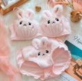 Japanese lolita girls Plush lingerie with underpants no steel ring push-up bra set warm lingerie  underpants suit bralette. 