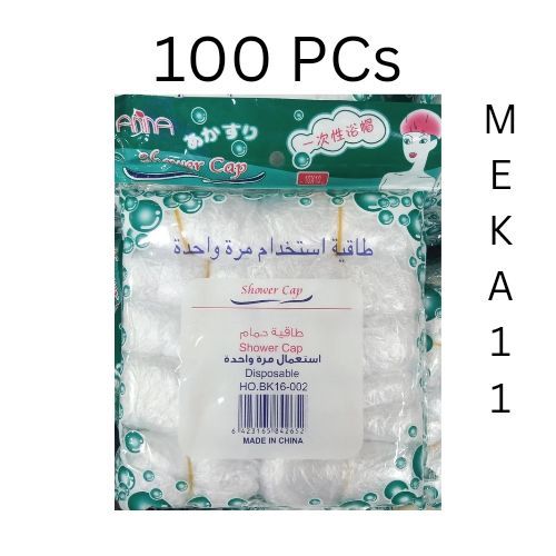 White Plastic Anina Shower Caps 100 Pcs