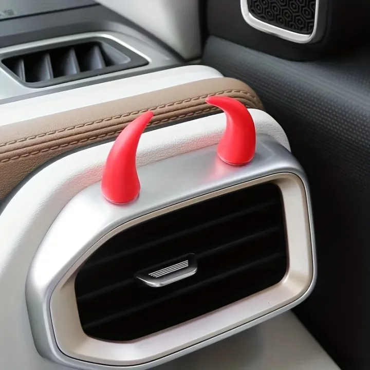 2pcs%20Car%20Mini%20Steering%20Wheel%20Devil%20Corner%20Decorative%20Sticker%20Cute%20Creative%20Dashboard%20Vehicle%20Air%20Vent%20Ornament%20-%20Image%202