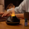 Oval Flame Aroma Diffuser & Humidifier – 7-Color LED Light, Multicolor Fire Effect, Essential Oil Diffuser for Home & Office. 