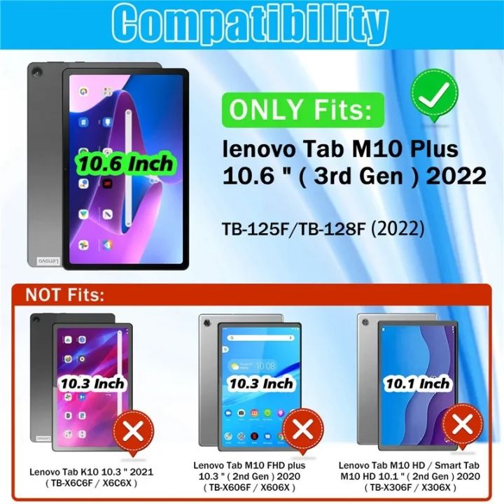 For%20%20Xiaoxin%20Pad%202022%2010.6"%20Tab%20M10%20Plus%203rd%20Gen%20Case%20TB128FU%20TB125FU%20Funda%20Tablet%20Tri-Fold%20Magnetic%20Stand%20Cover+Film+Pen%20-%20Image%203