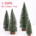 5/1PCS Pine Christmas Tree Artificial Tabletop Decorations Festival Plastic Miniature Trees 2024 New Year Decorations for Xmas. 