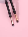 mini dual ended makeup brush eyeshadow brush eyeliner brush with dust-proof cover Microbrush eyelashes eyebrow brush. 
