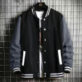 Black Gray White Solid Color Jacket Loose Oversize S-5XL Clothes Men Women Baseball Uniform Street Coat Warm Fleece Soft Jackets.