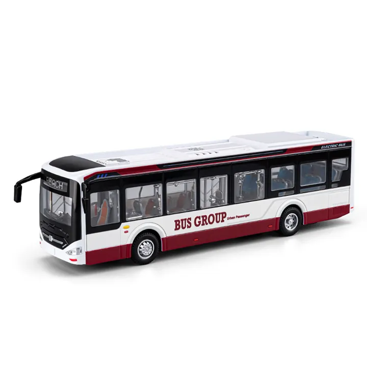 Large Size Alloy New Energy Electric Tourist Traffic Bus Model Diecasts ...