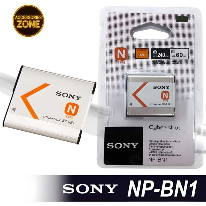 Sony NP-BN1 Camera Battery for Sony Cybershot ILCE-QX30 DSC-WX220 WX150 WX100 WX80 WX70 WX50 WX9 WX7 WX5 W830 W800