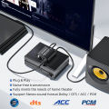 Digital Audio Converter Bi-directional RCA Digital Coaxial to Optical Toslink Converter Optical SPDIF Toslink to Coaxial.