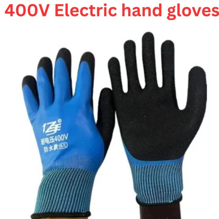 Electrician Gloves,400V Voltage Resistance Insulated Work Gloves,360° Insulation and Waterproof Gloves,Flame Retardant Insulation Safety Gloves,Insulating Gloves,Flexible and Anti Slip