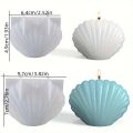 1pc 3D Shell Silicone Scented Candle Mold for DIY Aromatherapy Wax and Clay Crafts. 