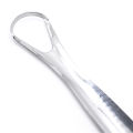 2 Pcs Stainless Steel Tongue Scraper Silver Metal Cleaner Eco-friendly Oral Care Fresh Tool Reusable Breath Brush. 