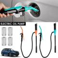 Liquid Transfer Pump Battery Powered Fuel Transfer Pump With Flow Control Nozzle 2.4 Gallons Per Min Portable Transfer Pump. 