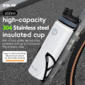 ESLNF 650ml Bicycle 304Stainless Steel Water Bottle Cycling Thermos Bottle Keep Hot and Cold Sport Water Cup Kettle.