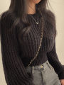 Loose Vintage Harajuku Lantern Long Sleeve Women Sweater Korean Autumn Winter Knitwear Soft Warm Tops Chic Solid Femme Sweater. 