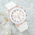 6pcs Women's Watch Fashion Casual Pointer Quartz Watch and Necklace Bracelet Ring Earrings Set. 