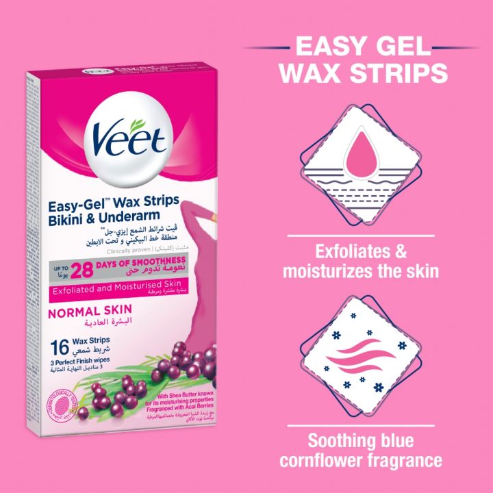 Veet%20Bikini%20Wax%20Strips%20for%20Normal%20Skin%20(16%20Strips)%20-%20Image%203