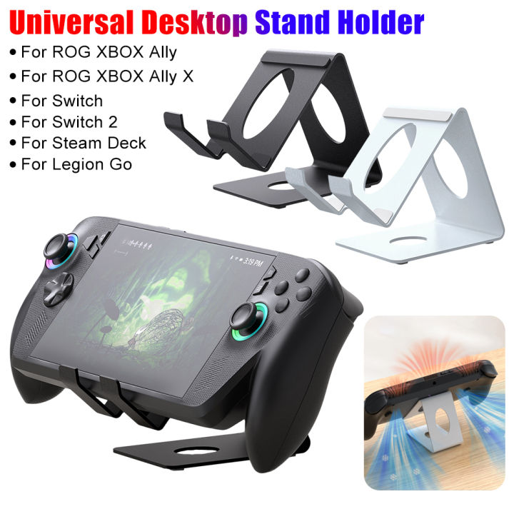 For ROG Xbox Ally/X Desktop Stand Game Consoles Metal Holder Bracket For  Switch/Switch 2 For Steam Deck For Legion Go