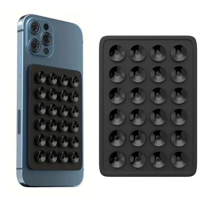 Adhesive Silicon Suction Phone Holder - Wall Mount for iPhone, Samsung, and Other Smartphones