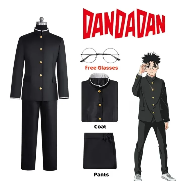 Ken%20Takakura%20Cosplay%20Costume%20Wig%20Anime%20Dandadan%20Okarun%20School%20Uniform%20Black%20Jacket%20Pants%20Gakuran%20Glasses%20Halloween%20Party%20Men%20-%20Image%206