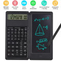 Foldable Scientific Calculator 10-Digit Digital Large Display with an Erasable Writing Tablet Digital Drawing Pad Math Calculato. 