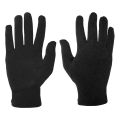 Black Thin Skinny Gloves For Unisex. 