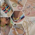 150pcs /200pcs Flat Round Polymer Clay beads ideal for Arts and Craft Bracelets and jewelry Making. 