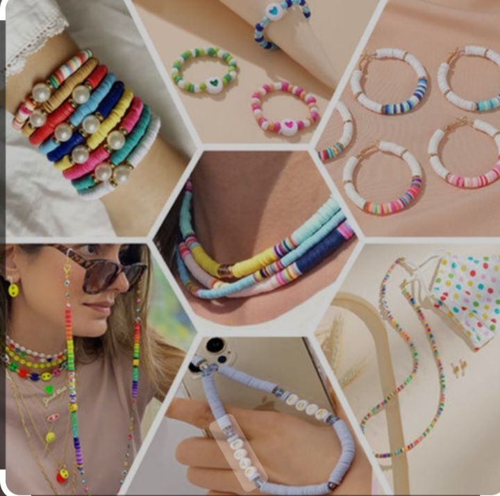 150pcs%20/200pcs%20Flat%20Round%20Polymer%20Clay%20beads%20ideal%20for%20Arts%20and%20Craft%20Bracelets%20and%20jewelry%20Making%20-%20Image%207