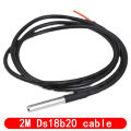 DS18B20 Temperature Sensor Module Kit Waterproof 100CM Digital Sensor Cable Stainless Steel Probe Terminal Adapter For Arduino. 