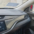 Premium Black Silver 2D Gloss Carbon Fiber Vinyl Wrap Roll Self Adhesive Decal Automotive Car Wrapping Foil with Air Free Bubble. 