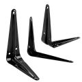 L-Shaped Triangular Shelf Bracket Heavy Duty Wall Mounted Joint Angle Brackets For Floating Shelves Furniture Hardware Tools.