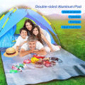 Ultralight Waterproof Camping Mat Picnic Blanket Beach Mattress Sleeping Pad Aluminum Foil EVA Foam Mat Tent Sleeping Mattress. 