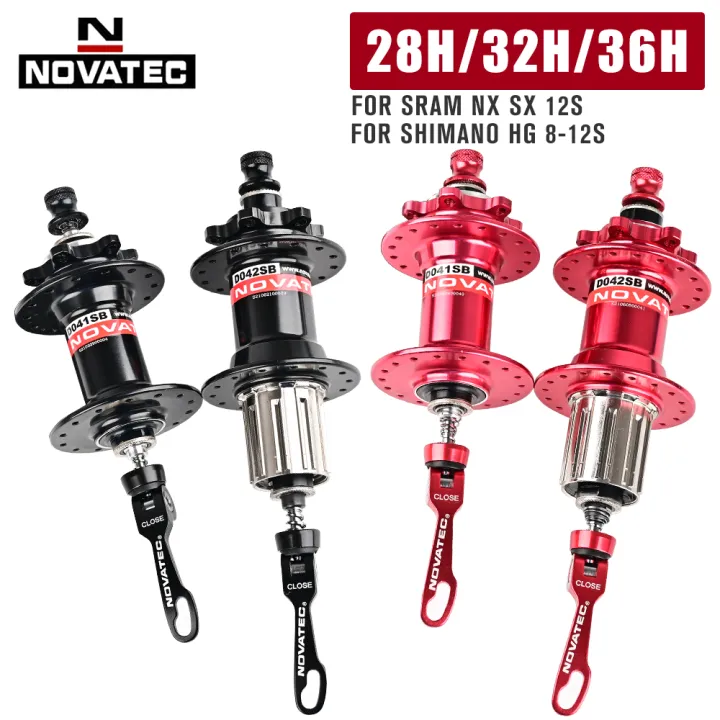 NOVATEC%20MTB%20Hubs%20D041SB%20D042SB%2028/32/36H%20%7C%20Front%20&%20Rear%20HG%20Stainless%20Steel%20Freehub%208%E2%80%9312%20Speed%20%7C%20Mountain%20Bike%20Hub%20Set%20-%20Image%204