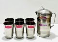 Water jugs/ 7 pc set / silver jug & cup set / 1.5l jug / water dumler. 