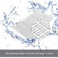Stainless Steel Barbecue Rack Foldable Portable Long Handle Barbecue Basket Large Capacity Grilling Net Barbecue Tools. 
