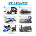 JEYI M.2 NVME SSD to PCIe 4.0 x1 Adapter Card, 2280 SSD PCIE X1 Expansion Card for Desktop PC, PCI-E GEN4 16Gbps Full Speed SK1. 