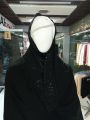 Black Dupatta Namaz Chadar  Wide Hijab For Women D Shape - Black Namaz Chadar - Black Hijab Chadar With Stones - Georgette Black Namaz Dupatta - Namaz Chaddar For Women - Women Black Chadar - Ladies Namaz Dupatta - D Shape Namaz Chaddar - Namaz Chaddar. 
