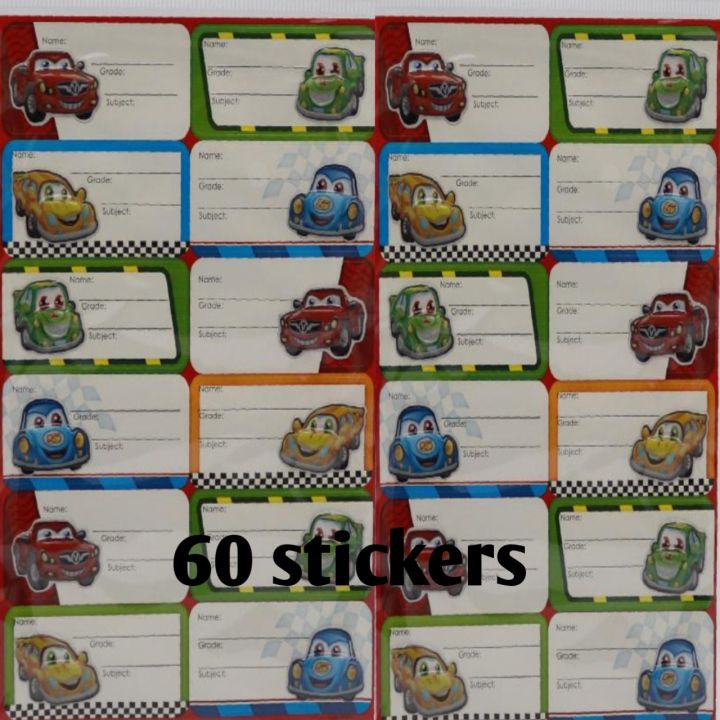 Cartoon%20character%20Name%20Tag%20Stickers%20for%20students%20copies%20&%20books-pack%20of%2060%20-%20Image%202