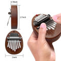 Portable Solid Wood 8 Key Mini Kalimba exquisite Finger Thumb Piano Musical good accessory Pendant Christmas Gift. 